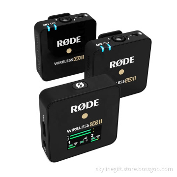 Rode Wireless GO2 GO II 2.4g Wireless Lavalier Mic Microphone System for Android Phones iPhone Camera Laptop 200m Transmission